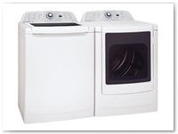 Washer 4 - High Efficiency Auto Sensor Top Loading Washer and Dryer Pair w/ See Through Lid and Door