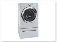 Washer 5 - Silver Grey 4.2 cu ft High Efficiency Energy Star Front Loading Washer w/ Pedestal